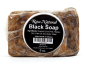 Raw Natural Black Soap Bar - 6 oz.